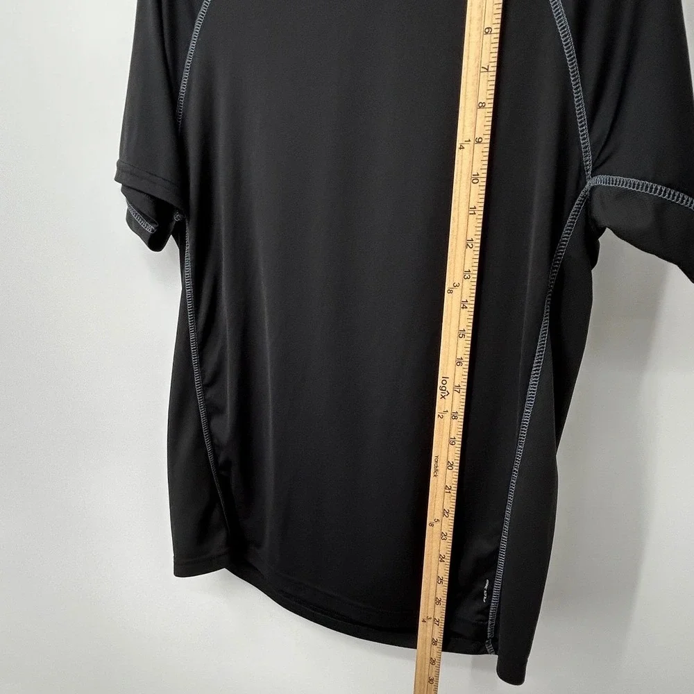 Adidas Mens Climalite Performance Tee Black Short Sleeve Athletic Shirt Size M